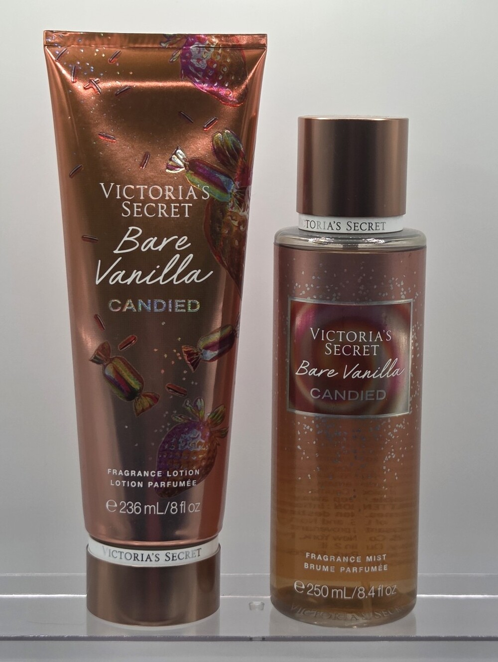 Victoria's Secret Bare Vanilla Candied Fragrance Lotion & Mist Set